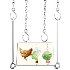 Chicken Vegetable Hanging Feeder Toy for Hens Pet Chicken Veggies Skewer Fruit H