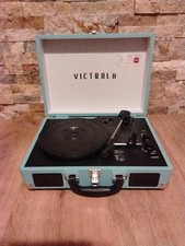 Victrola Bluetooth Portable Suitcase Record Player with 3-speed Turntable -...