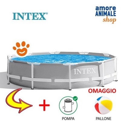 Intex Prism Rahmen Pool Rund (Ø305x76cm) Mit Filterpumpe Art. 26702