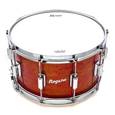 Rogers Dyna-Sonic 7-Line Brass Snare Drum 14x8 Orange Alcohol Ink
