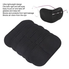 Black 6pcs Eye Patches Amblyopia Eye Patch For Lazy Eye Amblyopia Strabismus