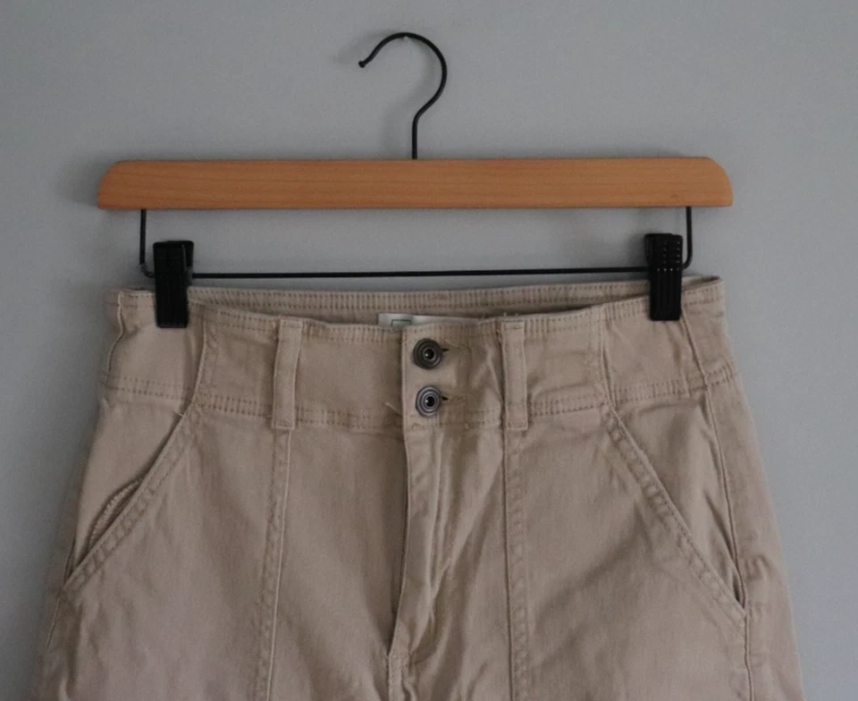 Pantalones de Bolsillo Regeneration by Celebrity Rosa Beige 5/27 Carga Pierna Recta Caqui Foto 3 de 4