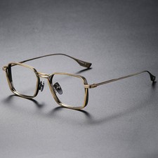 Ultralight Handmade Pure Titanium Eyeglasses Frame Vintage Men's Spectacles