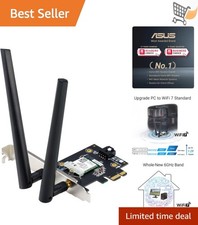 Tri Band PCI-E WiFi 7 Card Bluetooth 5.4 Network Security MU-MIMO OFDMA