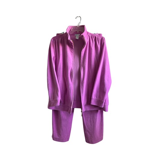 D&D Lifestyle Velour Set 1X Pink 2 Piece Tracksuit Drapers & Damons Loung