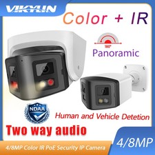 Vikylin 4K Dual lens Panoramic 180  4/8MP Dual Light Color IR Security IP Camera