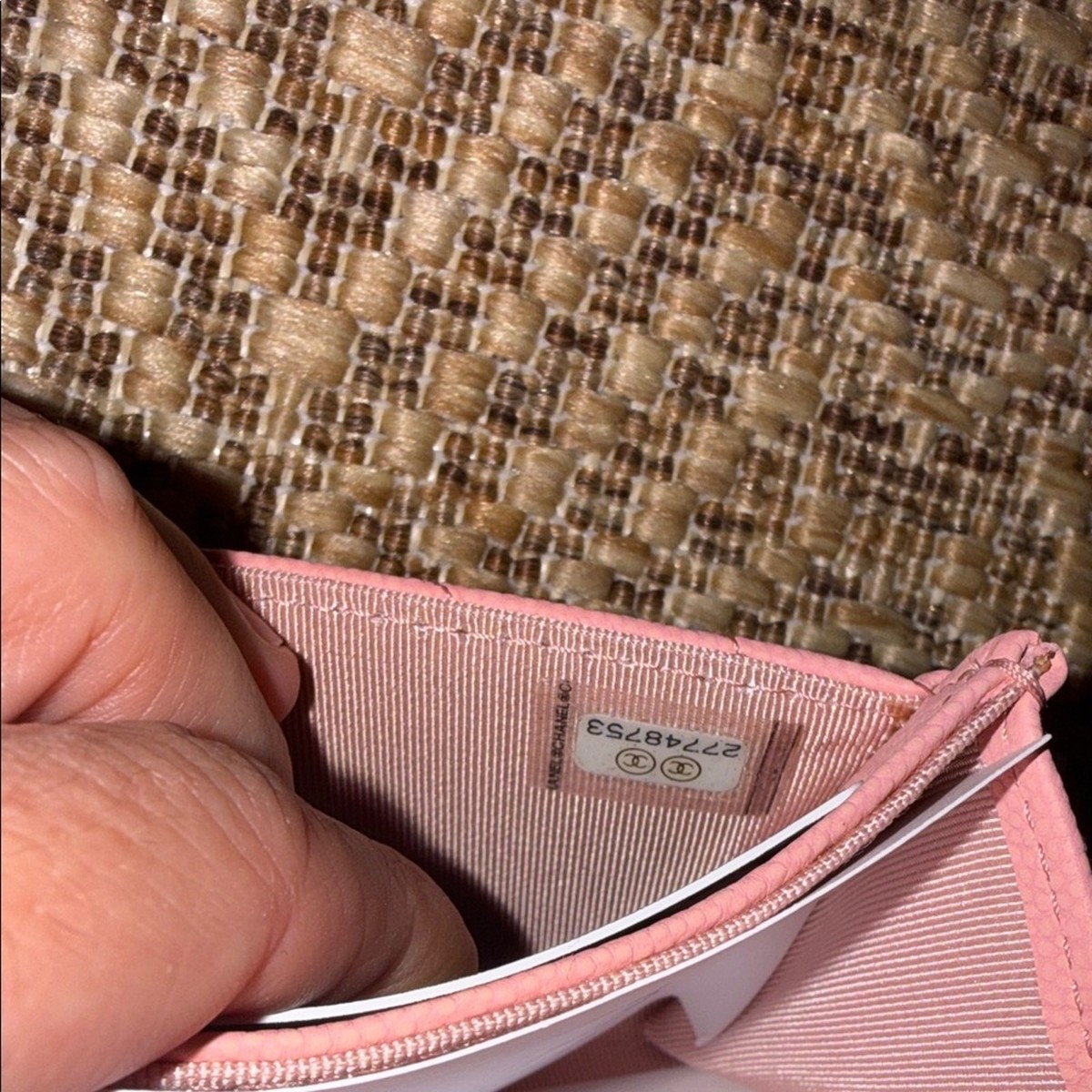 CHANEL Pink Quilted Caviar Leather Mini Wallet with CC Turnlock | eBay