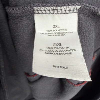 ⭐︎ Tapout Hoodie Mens 2XL Gray Red Pullover MMA Athletic Sweatshirt
