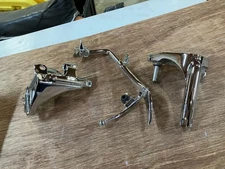 harley davidson softail dyna fx chrome forward control brackets, kickstand 07-up