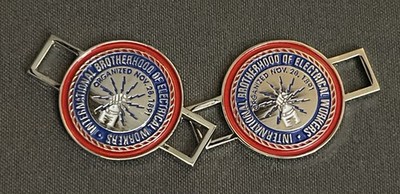 IBEW Boot Charms Lace Tags Electrician Shoe Lace Charm BLUE RED