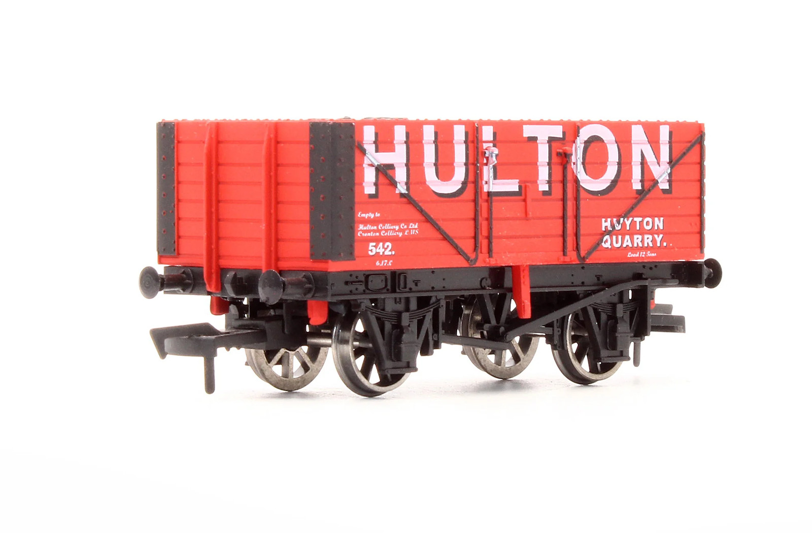 Dapol 4F-Hulton-542 Pre-Owned 'Hulton' 7 Plank Wagon No.542 - Limited Edition