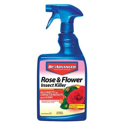 BioAdvanced Rose and Flower Insect Killer, 24-Ounce, Ready-to-Use 