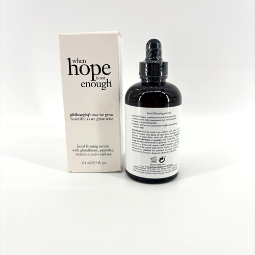 New philosophy When Hope is Not Enough Facial Firming Serum 5.7 fl oz - Picture 2 of 4