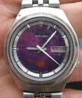 Vintage  ~ SEIKO Men's WRISTWATCH ~ ADVAN 21J AUTOMATIC 7039-7020 SS ~ Purple