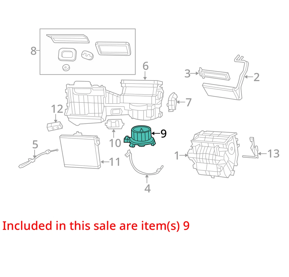 Двигатель вентилятора LHD подходит для 07-10 WRANGLER 2051719 - Изображение 3 из 4