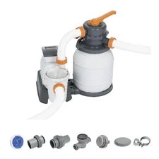 Bestway 58498E Flowclear 1500 Gallon Sand Filter Pump for Above Ground Pools