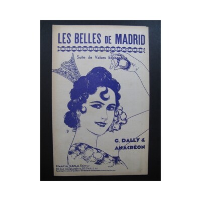 Les Belles de Madrid G. Dally und Anacréon Akkordeon