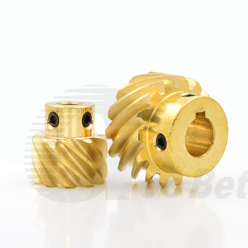 Module 1 1.5 Brass Helical Gear 45° Left-hand 10/13/15 Tooth Motor