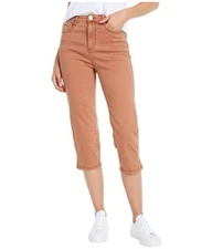 FDJ French Dressing Jeans Solid Cool Twill Suzanne Capris in Cognac (Cognac) Wom