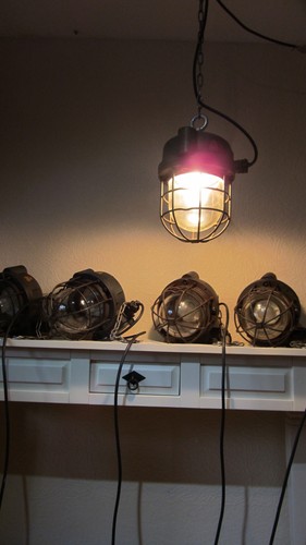 SCHACO ex geschützt Lampe Bauhaus Industrielampe Bunkerlampe Schutzgitter 30/40J - Picture 10 of 10