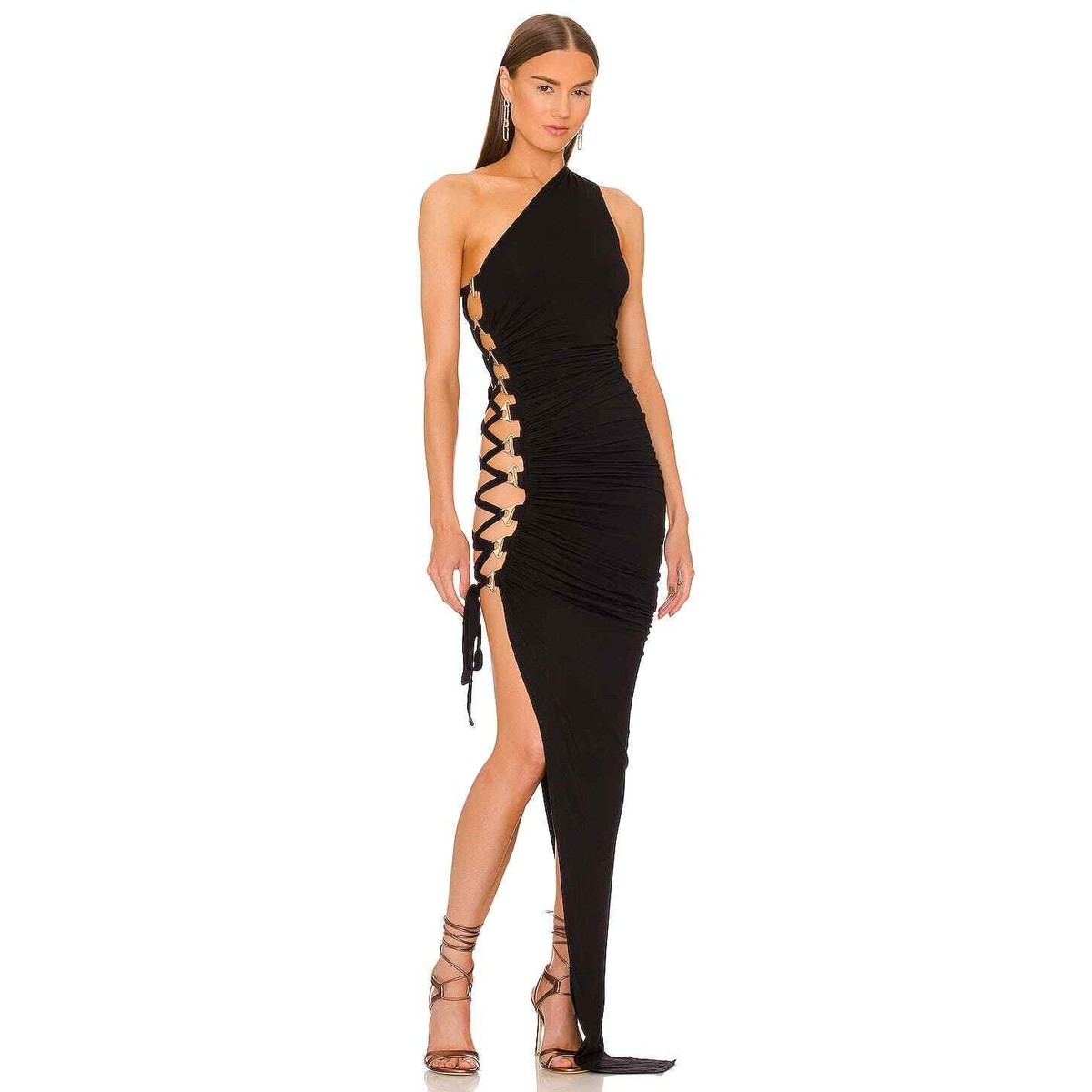 NEW Michael Costello x REVOLVE Merrick Maxi Dress One Shoulder