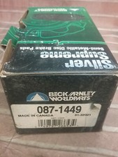 Beck/Arnley Semi-Metallic Disc Brake Pads Part No 087-1449