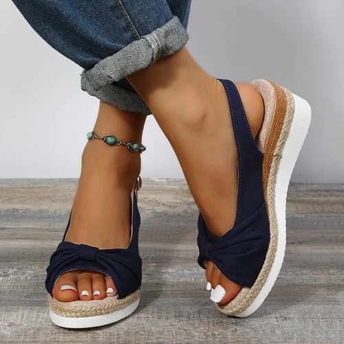 Womens Wedge Sandals Platform Espadrilles Sandal Summer Beach Anti Slip Shoes - Picture 51 of 56