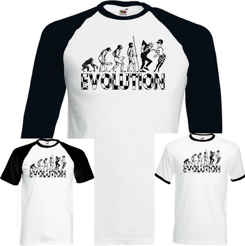 T-shirt Homme Evolution Music 2Tone SKA – Coton Gildan, Coupe Loose Fit, Neuf Sur Mesure