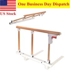 3-Section Bed Rails Adult Safety Assist Handrail for Elderly Patient Foldable