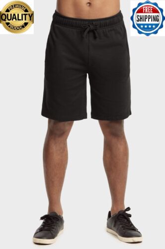 Men’s Sweats Jogger Shorts Cotton Fleece Casual Summer Gym Terry Pants Shorts - Picture 2 of 25