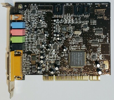 Creative Sound Blaster Live! 5.1 Digital Sound Card SB0220, Refurbished