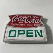 Vintage Coca Cola 1997 open fridge magnet