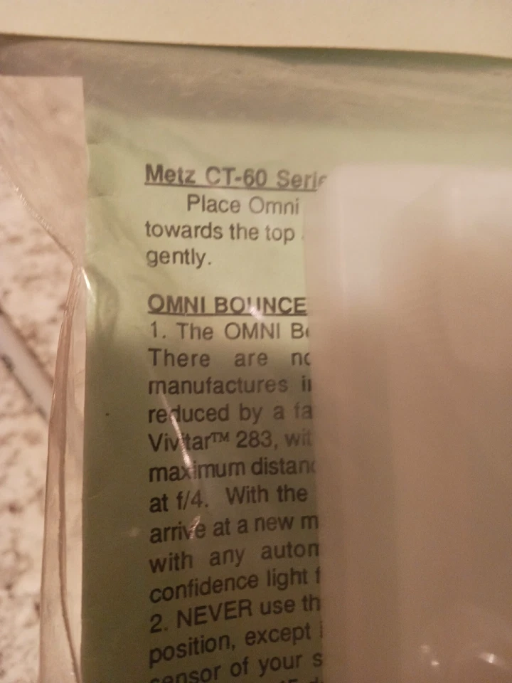 Sto-Fen Omni-Bounce for Metz 60 CT Flash, Stofen OM-CT60 Diffuser - Image 3 of 3