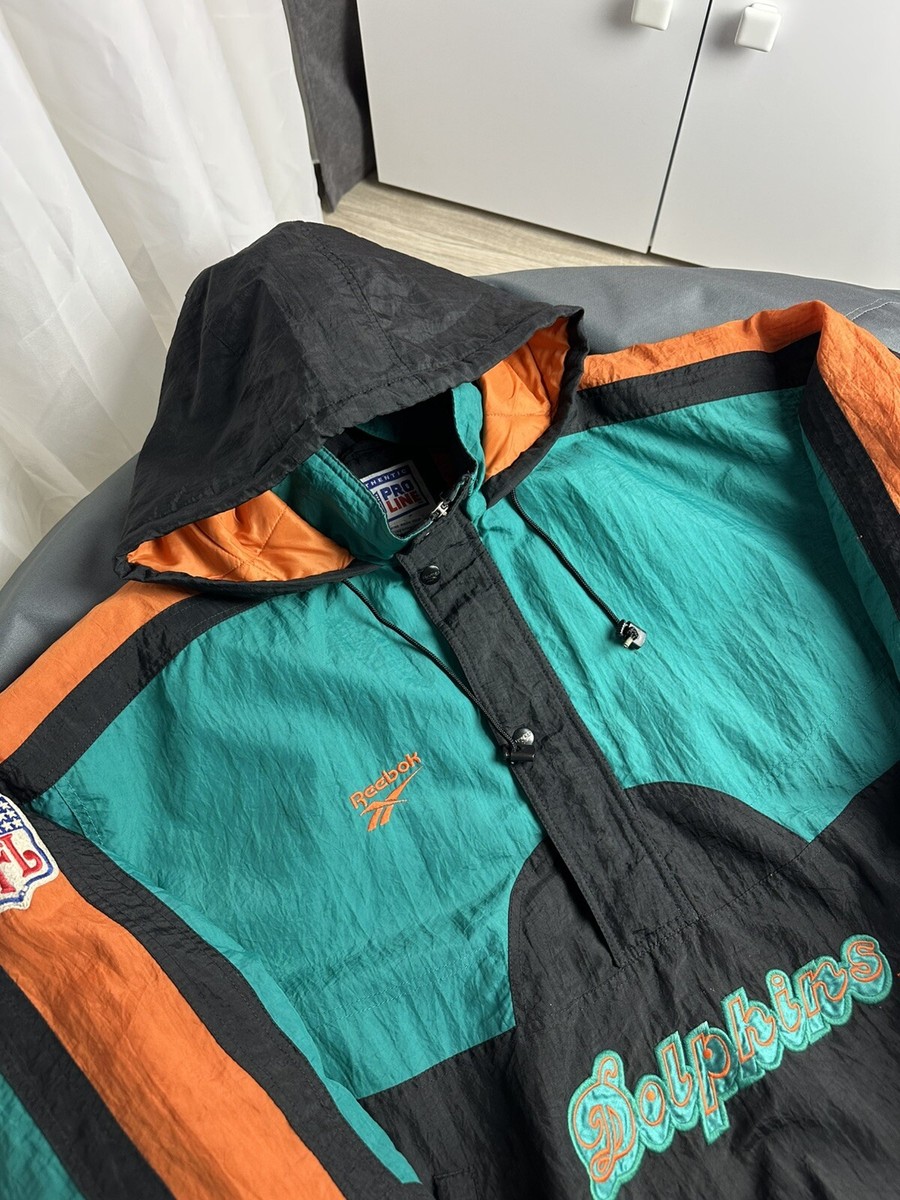 Miami Dolphins Reebok Lサイズ ジャケット NFL Vintage Jacket Reebok X Dolphins With Tags Size XL Ultra