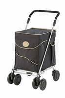 Sholley Deluxe With Black And Beige Bag. Unisex Shopping Trolley. Sholley Deluxe With Black And Beige Bag. Unisex Shopping Trolley.
