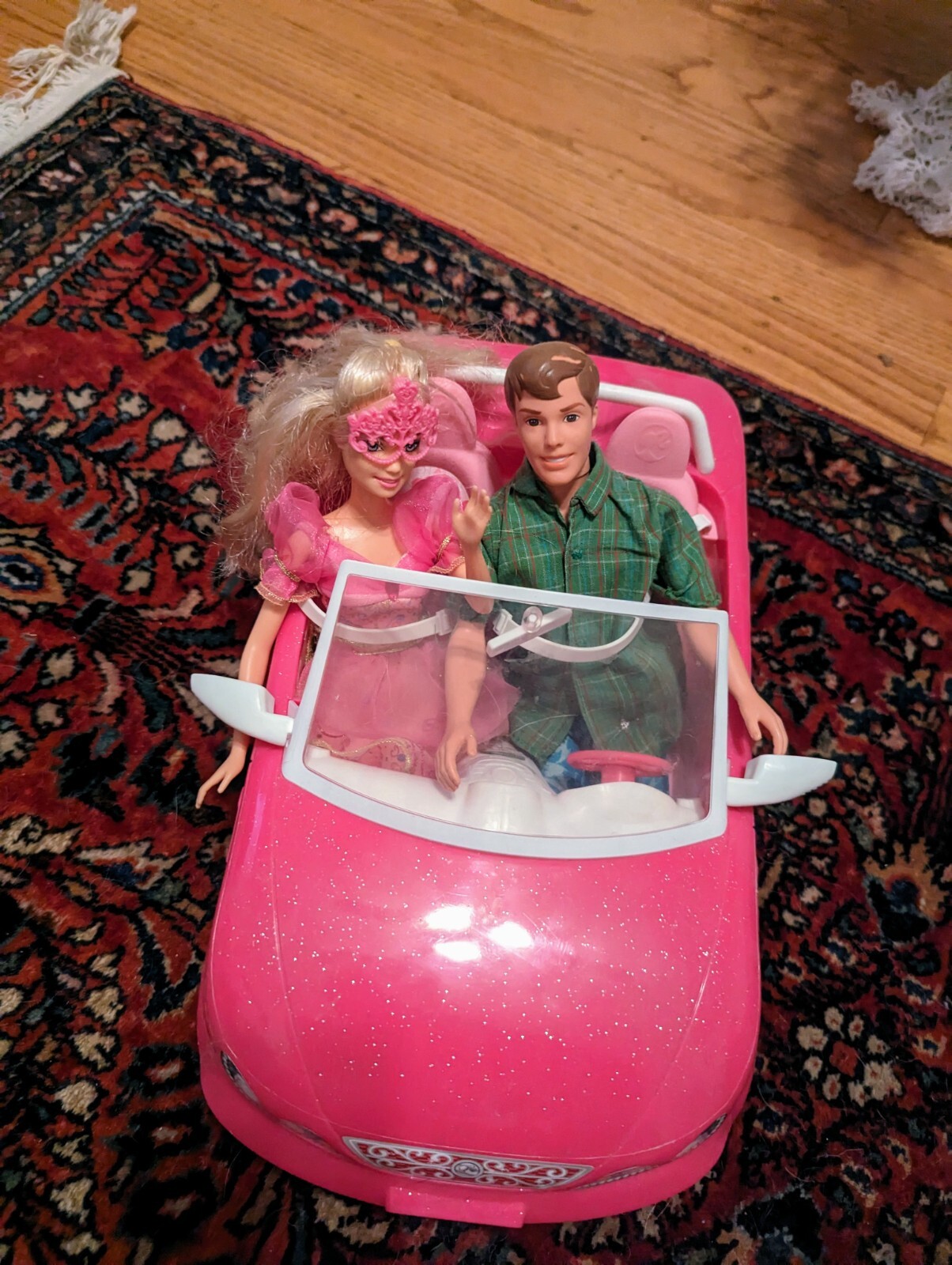 2008 Barbie and Ken in pink Barbie car eBay