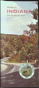 Vintage Travel Brochure Vacation Just for the Fun of It Explore Indiana 