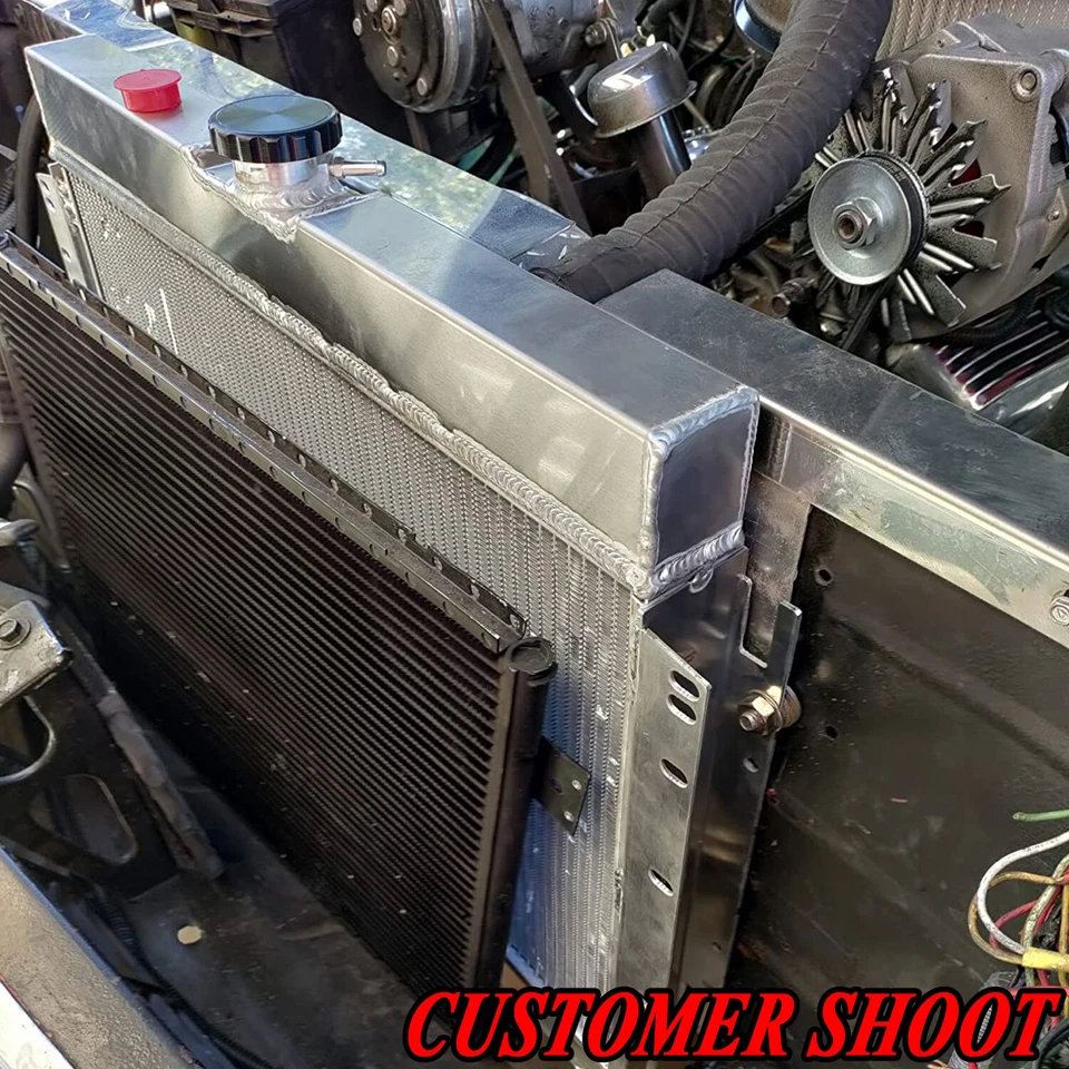 4 ROWS ALU RADIATOR Fit 1963-1968 CHEVY IMPALA/1964-1967 EL CAMINO MALIBU - Image 2 of 4