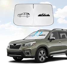 Front Windshield Sun Shade UV Blocker Reflector Foldable Fits 19-24 Forester