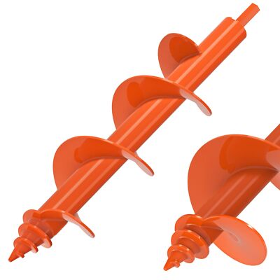 Threaded Auger Drill Bit Pro 3''x12'' Garden Auger with Self-Tapping Screw & ...
