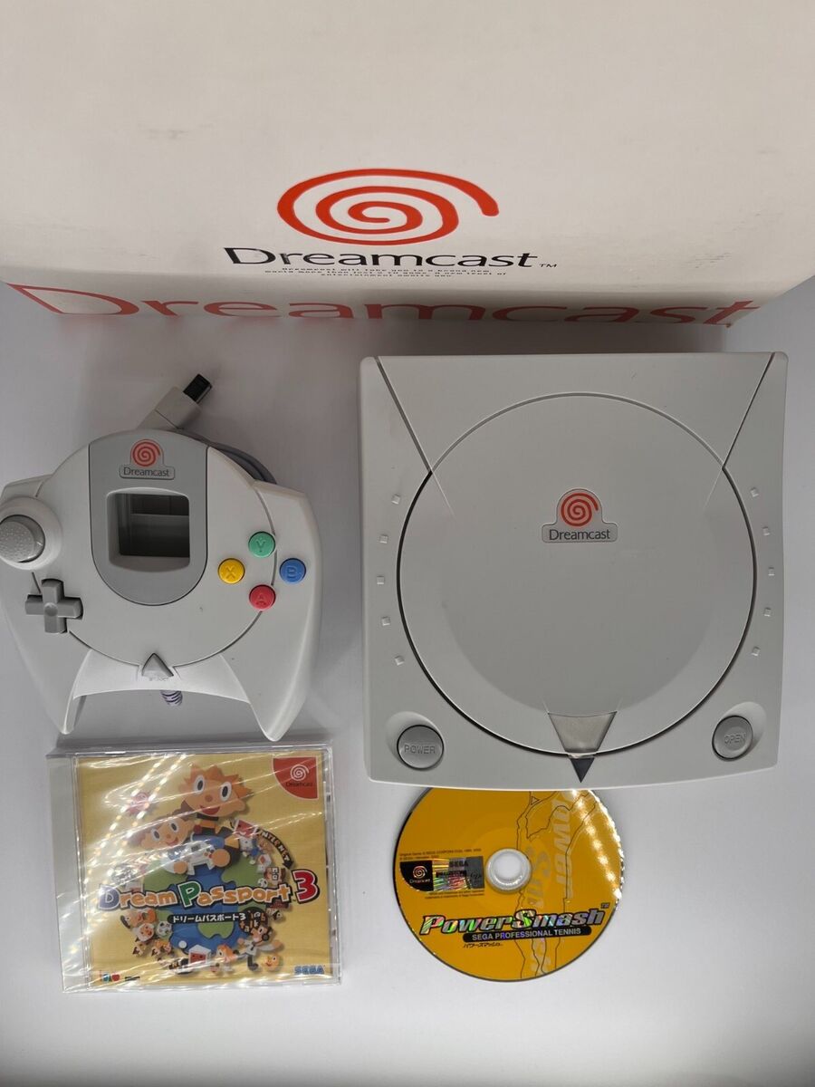 Japanese Sega Dreamcast console HKT-3000 + box, PowerSmash Japanese Sega Dreamcast console HKT-3000 + box, PowerSmash