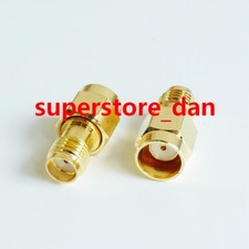 1X Quick RP-SMA male plug no screw to SMA female PUSH ON RF adapter connector