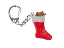 Christmas Stocking Keychain Miniblings Charm Keyring Sock X-Mas