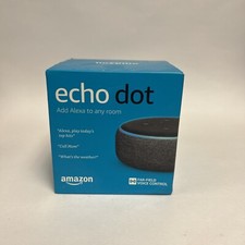 Echo Dot (3rd Gen) | Smart speaker with Alexa | Charcoal