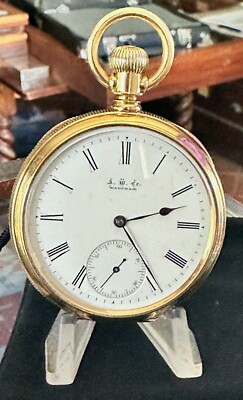 American Watch Co. 1872 Dome Modell 21j Open Face Taschenuhr