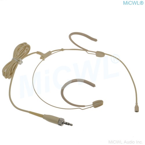 Beige Headset Microphone for Sennheiser HSP4 earset Head wear G2 G3 G4 Wireless - Picture 2 of 6