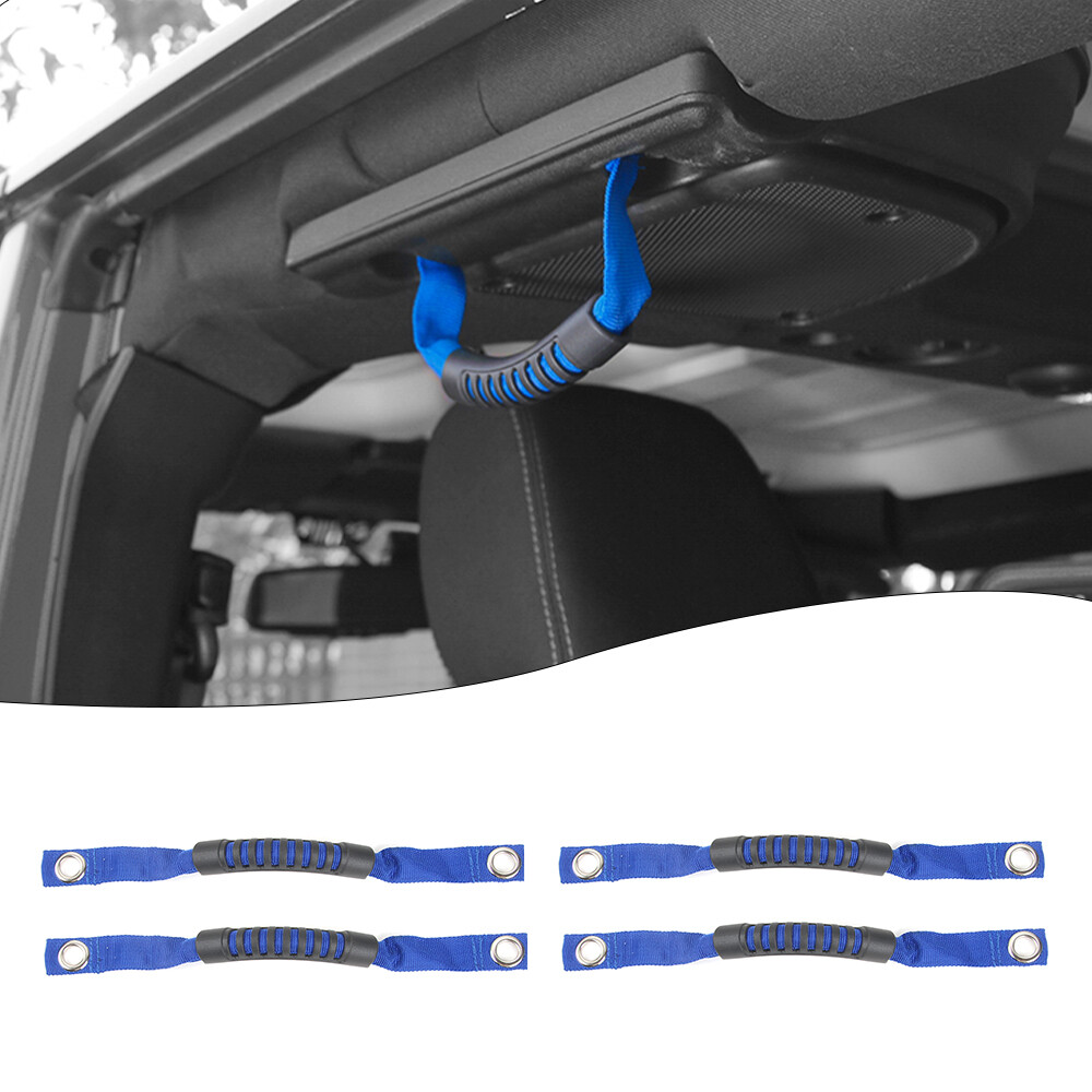 Total 81+ imagen jeep wrangler blue grab handles Abzlocal.mx