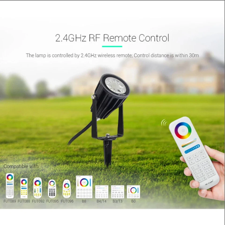 Milight / Miboxer FUTC04 6W RGB+CCT Smart LED Garden Light 15W 25W AC 100~240V  - Image 2 of 4