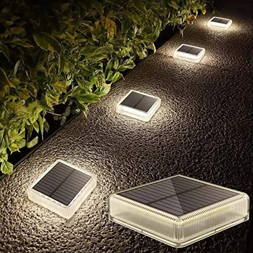 Solar Deck Lights Outdoor Waterproof Led Step Lights Solar Powered