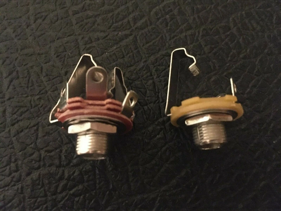 GENERIC PART Mono or Stereo Electric Guitar Input Jack Socket 6.35mm 1/4" Chrome FREE POST!!